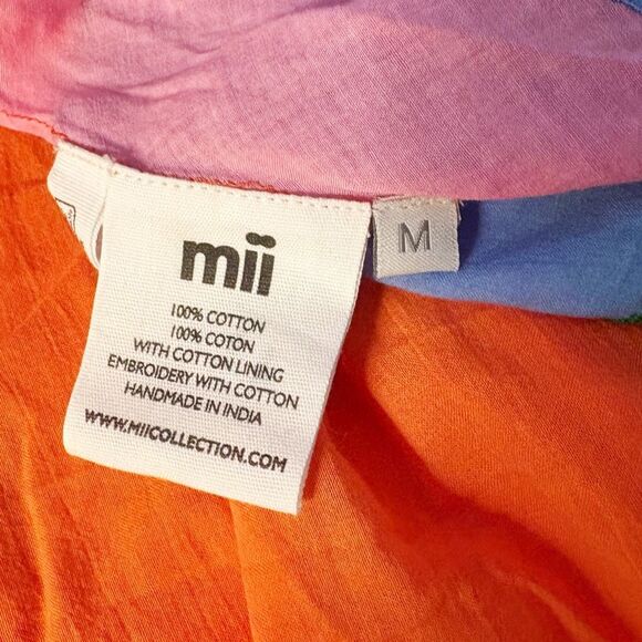 Mii Mathilda Dress Colorful Patchwork 100% Cotton Size M $395.00 - Picture 4 of 4